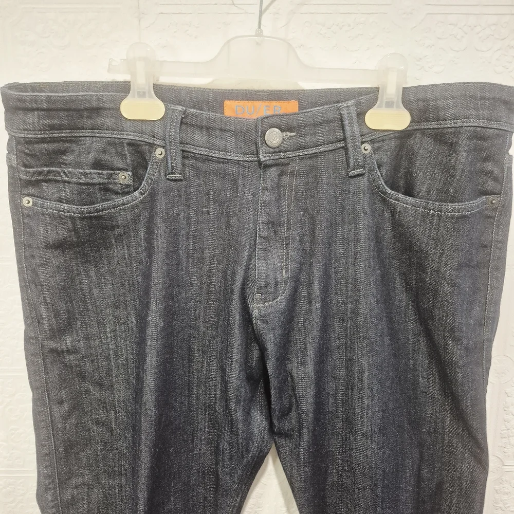 Slim Fit Men's Dark Indigo Jeans - Picture 6 of 7